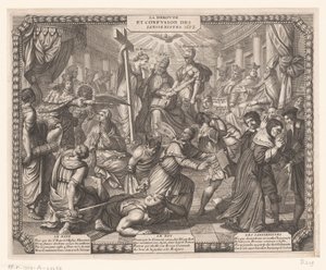 Ústup jansenistů La Deroute et Confusion des Iansenistes. (název na objektu) od Abraham Bosse