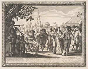 Tanec na návsi, ca. 1633. od Abraham Bosse