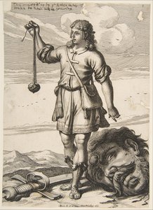 David s hlavou Goliáše, 1651. od Abraham Bosse