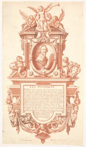 Epitaf a portrét Jacquese Callota, 1635-36. od Abraham Bosse