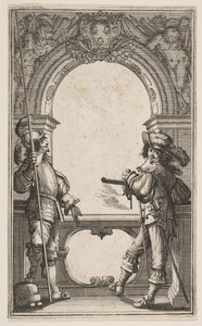 Frontispis k Francouzským gardám, 1632. od Abraham Bosse