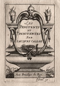 Penitents: Frontispis od Abraham Bosse