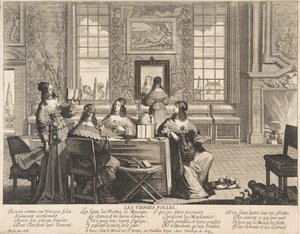 The Foolish Virgins Conversing, ca. 1635. od Abraham Bosse