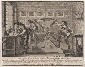 Hlubotiskoví tiskaři od Abraham Bosse