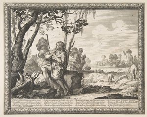Marnotratný syn hlídající prasata Marnotratný syn hlídající prasata, ca. 1636. od Abraham Bosse