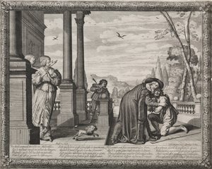 Marnotratný syn: Návrat marnotratníka. od Abraham Bosse
