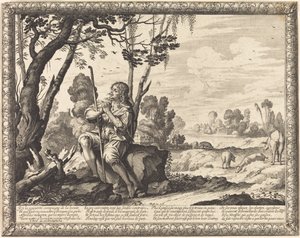 Marnotratný syn jako pastevec vepřů od Abraham Bosse