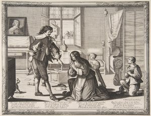 Wife-Beater, ca. 1633. od Abraham Bosse