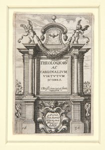 Titulní strana ikon teologických a kardinálních ctností od Abraham Bosse