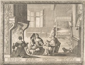 Návštěva ošetřovatelky, 1633. od Abraham Bosse