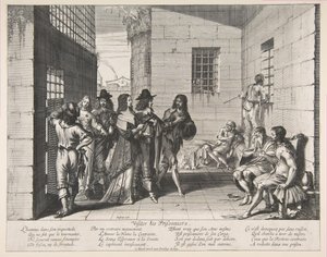 Návštěva vězňů, 1635. od Abraham Bosse