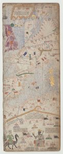 Katalánský atlas, list 6, 1375 od Abraham Cresques