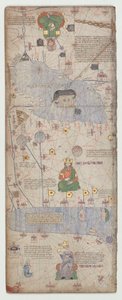 Katalánský atlas, list 9, 1375 od Abraham Cresques
