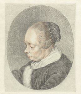 Spinster (detail ženské hlavy) od Abraham Delfos