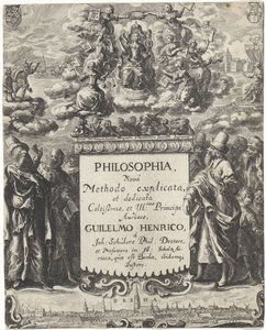 Alegorie filozofie Titulní strana pro: Schuler, Johannes. Filozof (...), 1663 od Abraham Dircksz. Santvoort