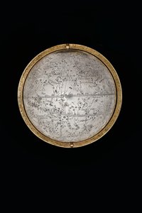 Dva výjimečné pozemské a nebeské glóby, podporované Hercules a Atlas, Augsburg od Abraham Drentwett