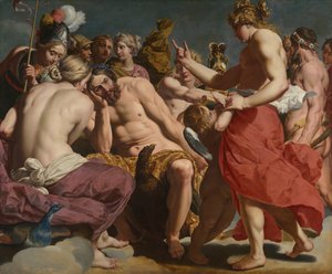 Jupiter pokárán Venuší, c. 161213.