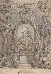 Návrh na titulní stránku, 17. století. od Abraham Jansz van Diepenbeeck