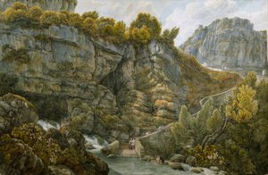 Zdroje Velino od Abraham Louis Rodolphe Ducros