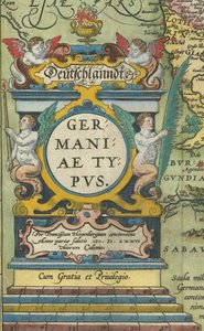 1608 kartuše s integrovanou váhou od Abraham Ortelius