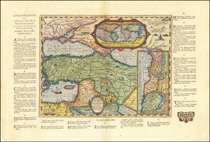 Mapa starověkého světa z roku 1624 podle Bible od Abrahama Ortelia od Abraham Ortelius