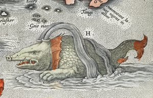 Detail mořské příšery, z 