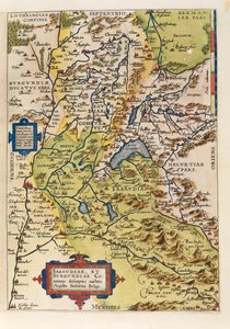Mapa Savojska, ze Světového divadla od Abrahama Ortelia od Abraham Ortelius