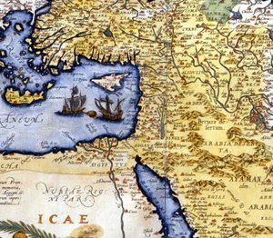 Palestina a Egypt podle Atlasu Abrahama Ortelia, Amsterdam od Abraham Ortelius