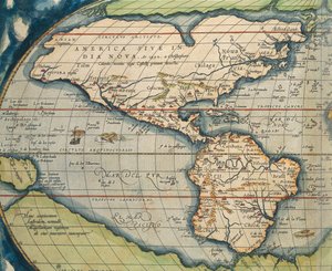 Mapa světa z Theatrum Orbis Terrarum od Abrahama Orteliuse od Abraham Ortelius