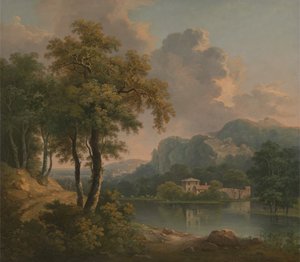 Zalesněná kopcovitá krajina, 1785.