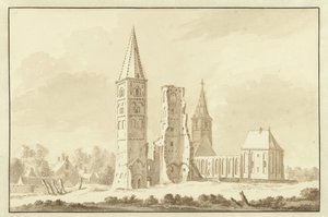Egmond Abbey od Abraham Rademaker
