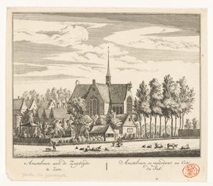 Pohled na Amstelveen od Abraham Rademaker