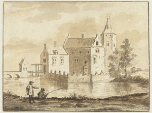 Dům Munniekenhof nedaleko vesnice Grijpskerk ve Walcheren od Abraham Rademaker