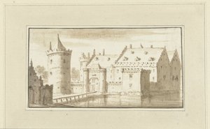 Dům Kronenburg u řeky Vecht od Abraham Rademaker