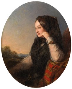 La Tristesse (olej na plátně) od Abraham Solomon