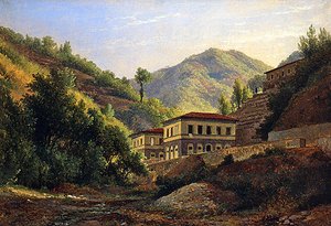 Provincie Lucca (olej na papíře)