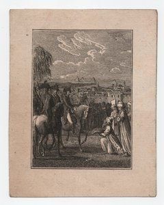 Napoleon v Egyptě, asi 1795 (rytina)