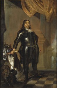 Charles X Gustave, roi de Suede - Portrét krále Karla X Gustava Švédského (1622-1660), Wuchters, Abraham (1610-1682). Olej na mědi, polovina 17. stol.. Rozměr : 35x23 cm. Národní muzeum Stockholm