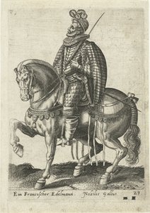 Francouzský šlechtic na koni