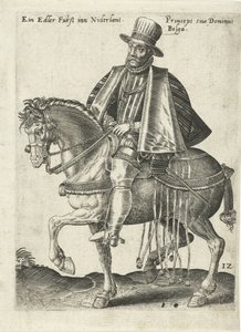 Holandský princ na koni od Abraham de Bruyn (attributed to)