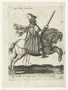 Holandský jezdec s karabinou od Abraham de Bruyn (attributed to)