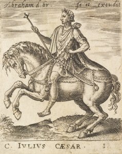 C. Julius Caesar z Dvanáct Caesarů na koni, c1565-1587.
