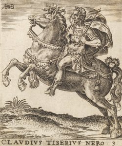 Claudius Tiberius Nero z Dvanáct Caesarů na koni, ca. 1565-1587, ca. 1565-1587.