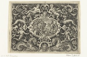 Perseus ukazuje svůj štít Medúzy Phineovi PHINEUS (název na objektu) od Abraham de Bruyn