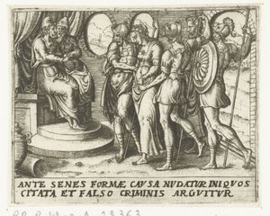 Susanna před soudci Historie Susanny (název série) od Abraham de Bruyn