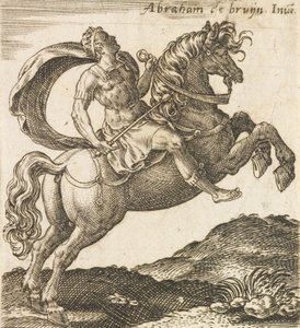 Titus Vespasianus z Dvanácti Caesarů na koni, ca. 1565-1587, ca. 1565-1587. od Abraham de Bruyn