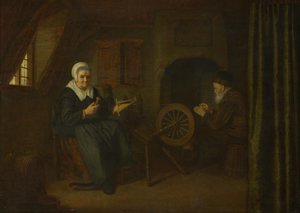 Tobit a Anna, c. 16571658 od Abraham de Pape