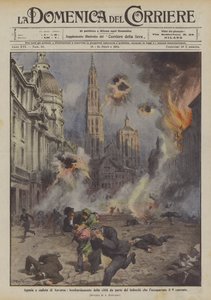 Agónie a pád Antverp, bombardování města Němci, kteří ho obsadili 9. října.