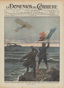 Za úsvitu 25. července 1909 francouzský aeronaut Bleriot jako první přeletěl Lamanšský průliv? od Achille Beltrame