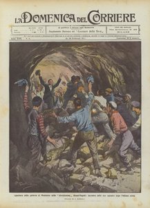Otevření tunelu Montorso přímého Řím-Neapol, setkání obou týmů po posledním dole